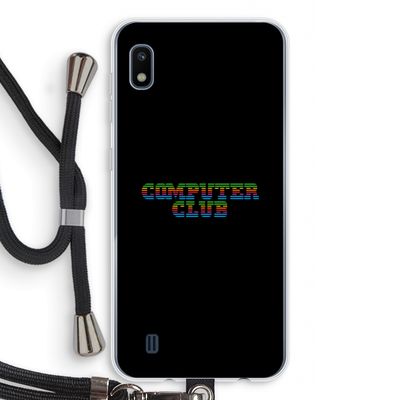 Retro: Samsung Galaxy A10 Transparant Hoesje met koord
