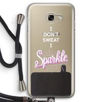 Sparkle quote: Samsung Galaxy A5 (2017) Transparant Hoesje met koord