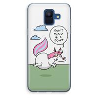Unicorn: Samsung Galaxy A6 (2018) Transparant Hoesje