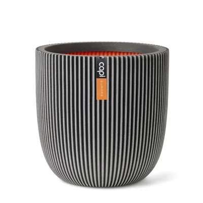 CAPI EUROPE Pot bol groove nl d35h34cm antraciet