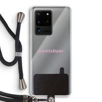 kwetsbaar: Samsung Galaxy S20 Ultra Transparant Hoesje met koord