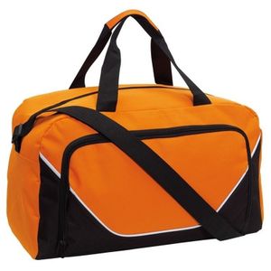 Sporttas/reistas oranje/zwart 29 liter