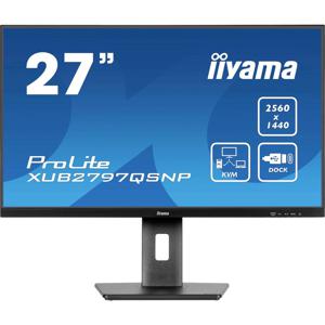 Iiyama ProLite XUB2797QSNP-B1 LCD-monitor Energielabel E (A - G) 68.6 cm (27 inch) 2560 x 1440 Pixel 16:9 1 ms HDMI, DisplayPort, Hoofdtelefoon (3.5 mm