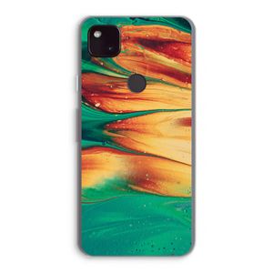 Green Inferno: Google Pixel 4a 5G Transparant Hoesje