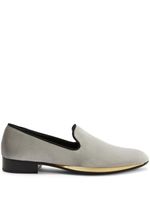 Giuseppe Zanotti mocassins Flash en velours - Gris - thumbnail