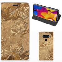 LG V40 Thinq | Standcase | Marmer Creme