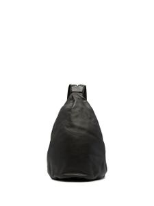 Discord Yohji Yamamoto sac à dos en cuir à logo embossé - Noir