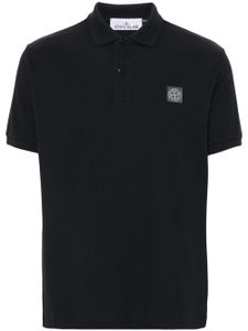 Stone Island chemise en coton à patch logo - Bleu