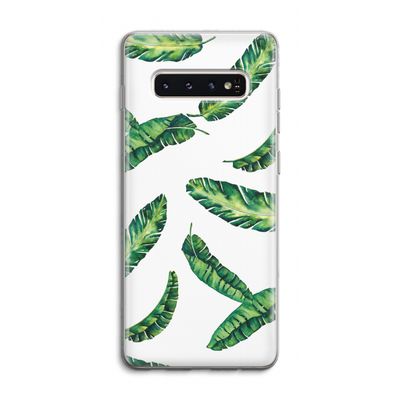 Lange bladeren: Samsung Galaxy S10 4G Transparant Hoesje