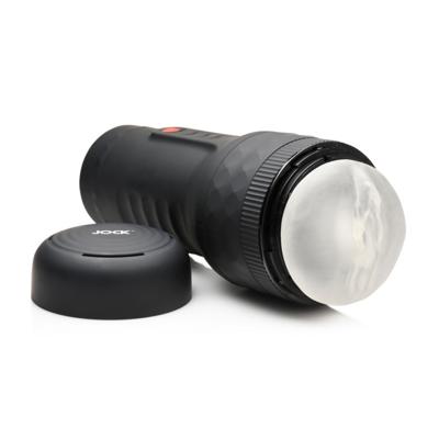 Curve Toys Verstevigende en Vibrerende Masturbator - Zwart