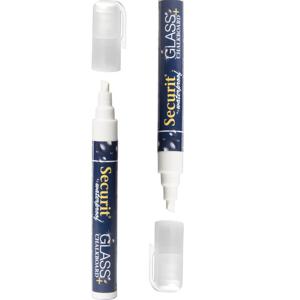 Securit Watervaste krijtstift voor glas en krijtbord - set van 2x - platte punt - 2-6 mm   -