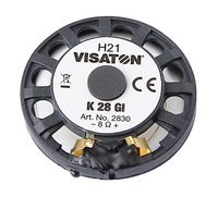 Visaton K 28 GI - 8 Ohm 1.1 inch 2.8 cm Mini-luidspreker 0.5 W 8 Ω Kunststof membraan - thumbnail