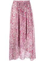 MARANT ÉTOILE jupe drapée à design asymétrique - Rose