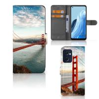 OPPO Find X5 Lite | Reno 7 5G | Flip Cover | Golden Gate Bridge | Portemonnee hoesje