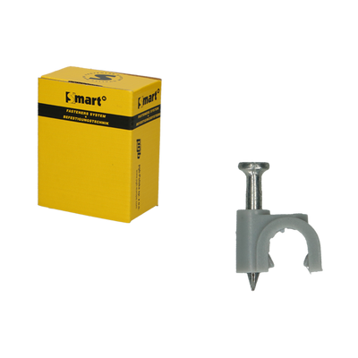 pgb-Europe SMART | Grijze nylon kabelclips Ø 6 SM0KCRN01060005