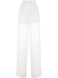 Maison Margiela pantalon de jogging droit - Blanc