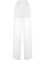 Maison Margiela pantalon de jogging droit - Blanc