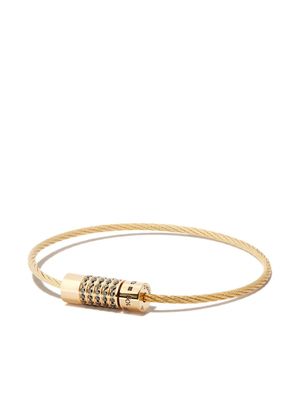 Le Gramme bracelet Cable en or 18ct serti de diamants