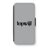 Topwijf Grijs Zwart: iPhone SE 2020 Flip Hoesje
