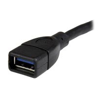 StarTech.com USB 3.0 A naar A verlengkabel mannelijk / vrouwelijk 15cm zwart - thumbnail