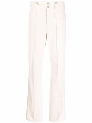 ISABEL MARANT pantalon droit à taille haute - Tons neutres