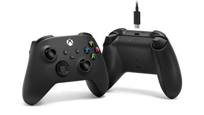 Microsoft Xbox Wireless Controller + USB-C Cable Zwart Gamepad Analoog/digitaal PC, Xbox One, Xbox One S, Xbox One X, Xbox Series S, Xbox Series X