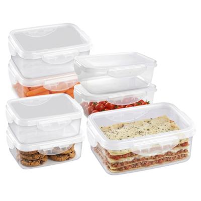 Plasticforte Vershoudbakjes set Classic - 7x stuks - vriezer en magnetron - kunststof - diverse mate Plasticforte Vershoudbakjes set Classic - 7x stuks - vriezer en magnetron - kunststof - diverse mate