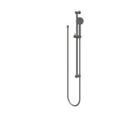 IVY Glijstangset - met handdouche - rond - satin spray - doucheslang 150cm - Geborsteld metal black PVD 6901136