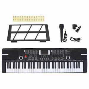 VidaXL 61 toetsen piano elektrisch keyboard met muziekstandaard