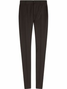 Dolce & Gabbana pantalon de costume à fines rayures - Noir