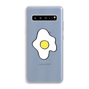 Spiegelei: Samsung Galaxy S10 5G Transparant Hoesje