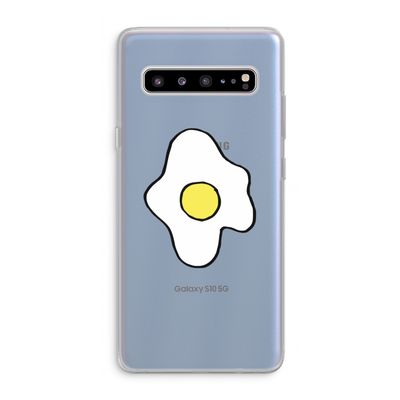 Spiegelei: Samsung Galaxy S10 5G Transparant Hoesje