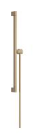Hansgrohe Unica glijstang E Puro 65 cm met easy slide schuifstuk en Isiflex doucheslang 160 cm, Brushed Bronze