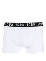 DSQUARED2 boxers en coton stretch à bande logo - Blanc - thumbnail