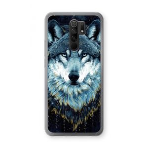Darkness Wolf: Xiaomi Redmi 9 Transparant Hoesje