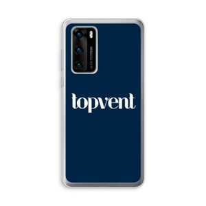 Topvent Navy: Huawei P40 Transparant Hoesje