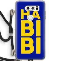 Habibi Blue: LG V30 Transparant Hoesje met koord
