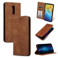 Retro huid feel Business magnetische horizontale Flip lederen case voor LG Stylo 5 (bruin)