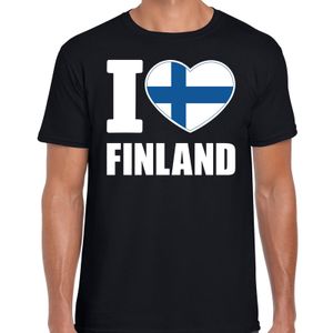 I love Finland t-shirt zwart voor heren