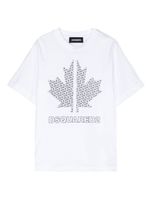 DSQUARED2 KIDS t-shirt en coton à logo embossé - Blanc