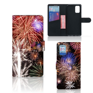 Samsung Galaxy A02s | M02s Wallet Case met Pasjes Vuurwerk