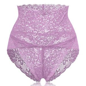 High Waisted Lace Tummy Shaping Panty