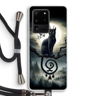 Moonlight Companions: Samsung Galaxy S20 Ultra Transparant Hoesje met koord