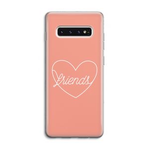Friends heart: Samsung Galaxy S10 4G Transparant Hoesje