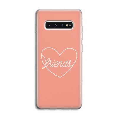 Friends heart: Samsung Galaxy S10 4G Transparant Hoesje