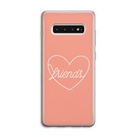 Friends heart: Samsung Galaxy S10 4G Transparant Hoesje