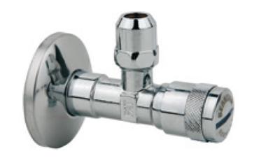Kirchhoff BENKISER-Haakse-kraan, 1/2"ET x 3/8" x 10 mmQ, met filter/rozet - 98625175