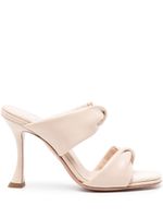 Aquazzura mules Twist 95 mm en cuir - Tons neutres