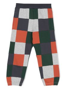 Stella McCartney Kids pantalon de jogging à carreaux en coton biologique - Bleu