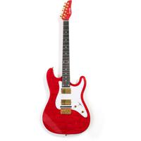 Zivix Jamstik Deluxe MIDI Guitar Red White Pickguard elektrische gitaar met hardshell case